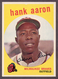 1959 Topps Baseball Cards      380     Hank Aaron